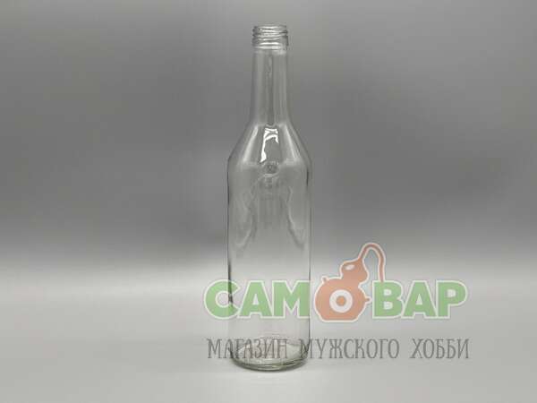 Бутылка 0,5л водочная резьба В-28 прозрачная