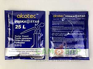 Дрожжи спиртовые Alcotec VodkaStar Turbo 66г