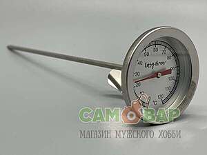 Термометр аналоговый 22см с клипсой -10...100 С.