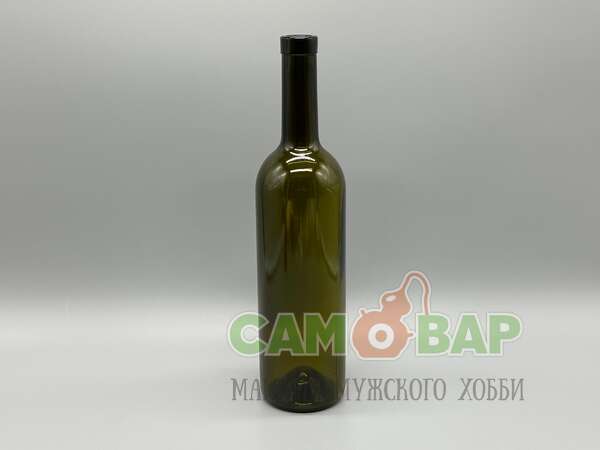 Бутылка 0,75л Вино П-29-Б2-750 Бордо-3/стекло зеленый (ЗТж)