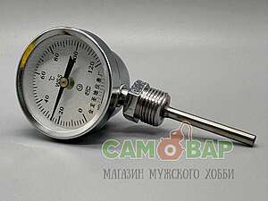 Термометр биметаллический, 0-120° радиальный