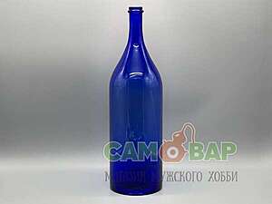 Бутылка 3,0л Четверть (синее стекло)